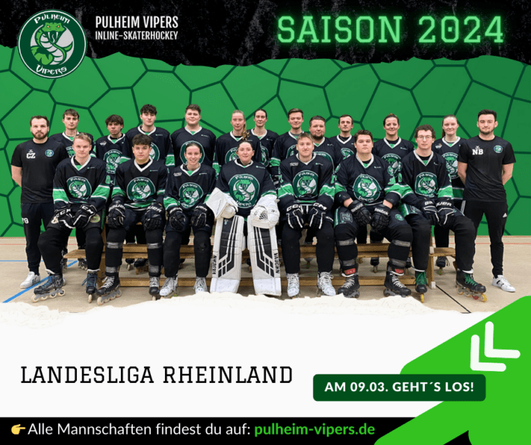 Die Vipers in 2024 erstmalig mit 2. Herren am Start