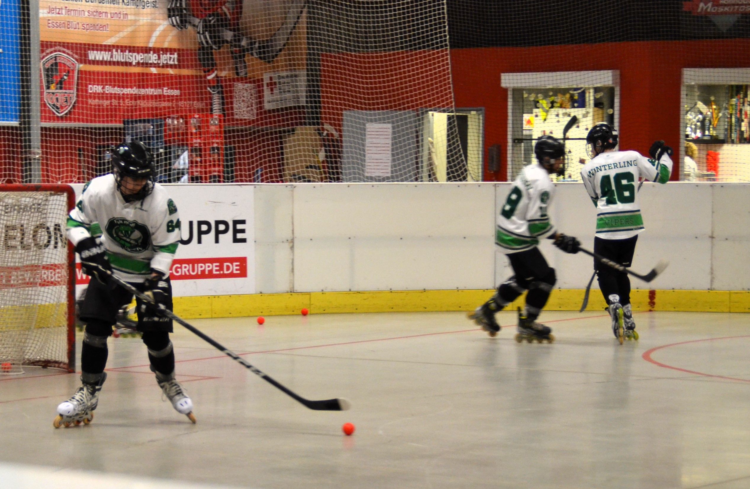 Hart umkämpftes Spiel in Essen